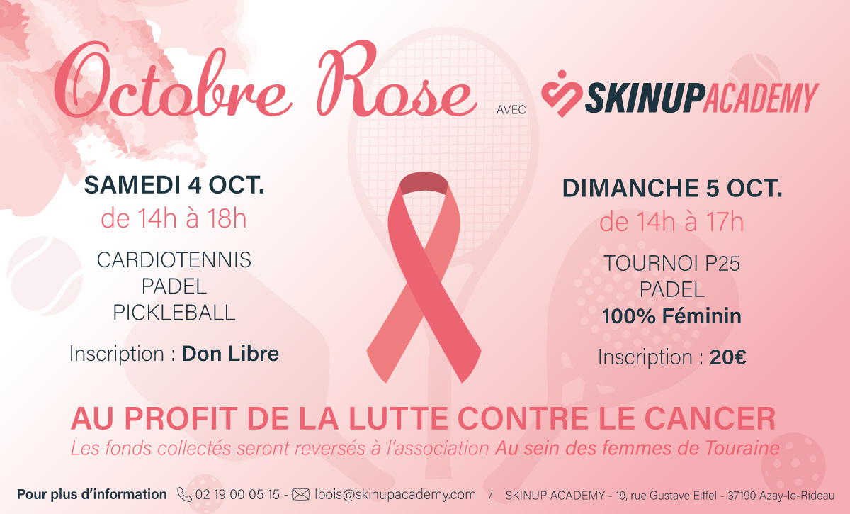 Octobre Rose avec SkinUp Academy – 4 & 5 octobre