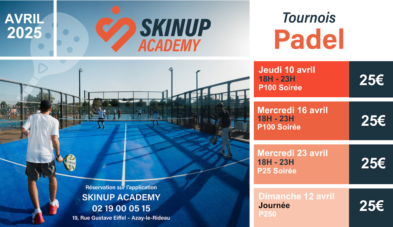 Tournois Padel avril 2025